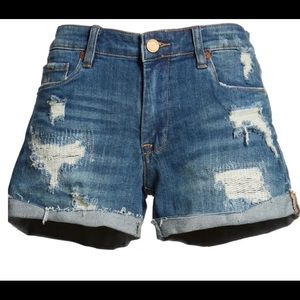 Blank nyc distressed denim shorts